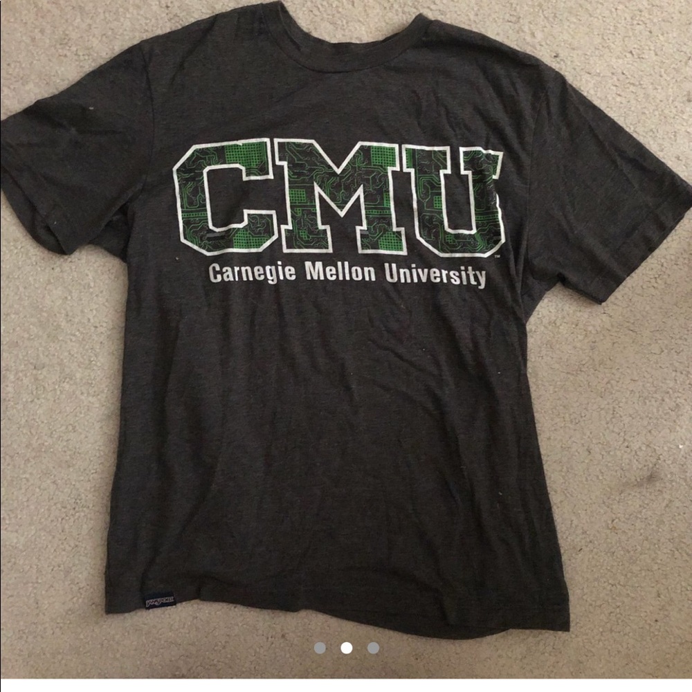 Carnegie Mellon Uni dark grey Jansport T-shirt.